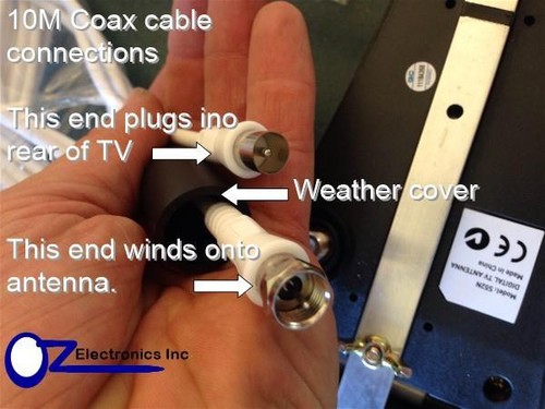 Digital TV Outdoor Antenna UHF VHF FM 4 AUSTRALIAN Apartment Balcony Roof NEW - Picture 3 of 4