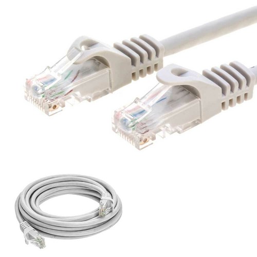15ft Cat6 Ethernet Cable RJ45 UTP LAN Patch Cord Gaming Streaming Internet Grey - Picture 7 of 7