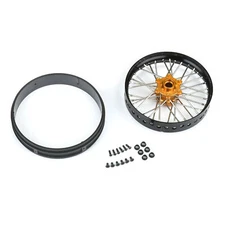 Pro-Line PRO283600T3 1/4 Alum V2 Bead Front Wheel Black/Gold (1) for Promoto-MX