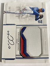 2017 National Treasures Rookie Materials Signatures /99 Yohander Mendez Auto
