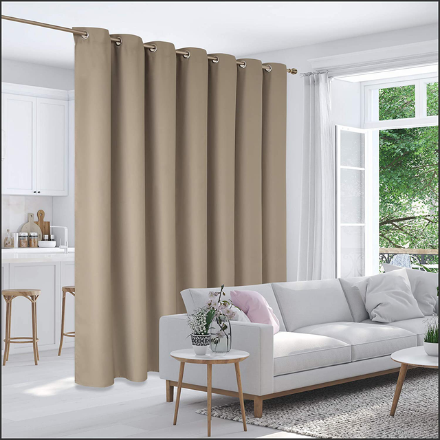Room Divider Door Curtain Thermal Insulated 8.3ft Wide X 8ft Tall 1