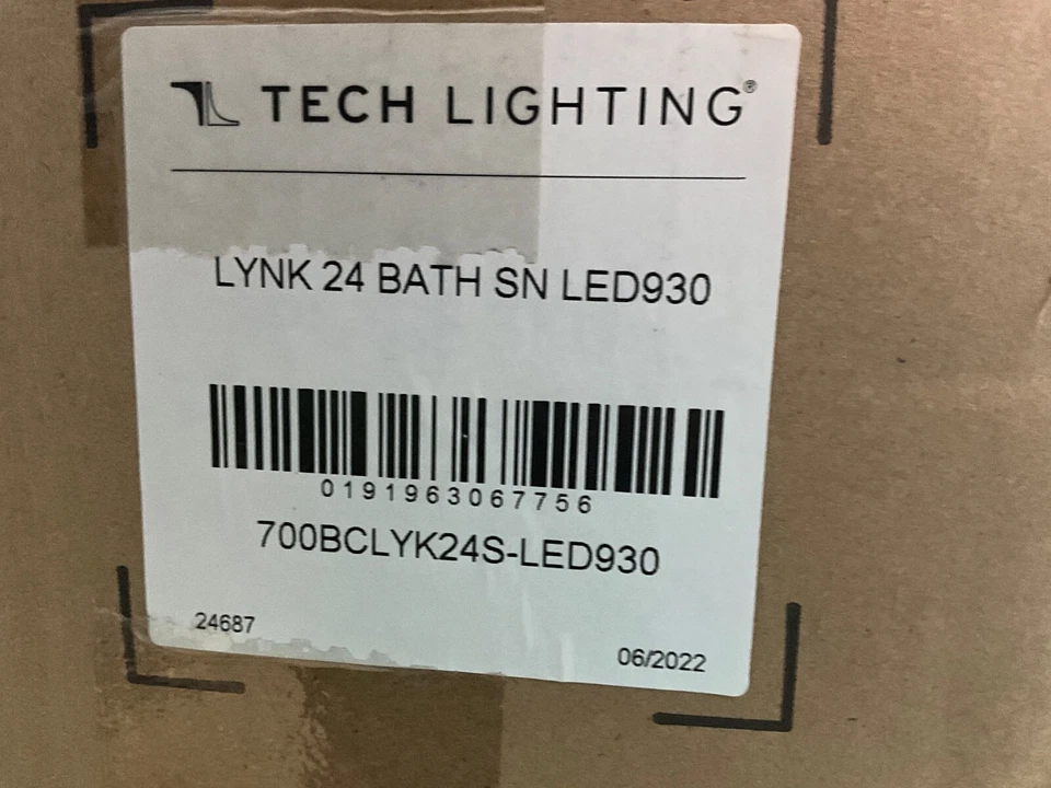 Tech Lighting Lynk 24" 1 Light Bath Bar, LED930-120 - Image 2 of 2