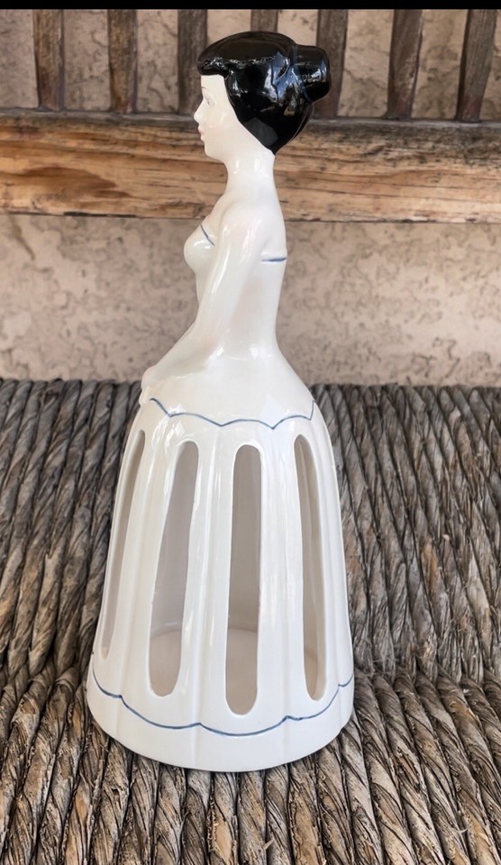 Lovely Vintage Lillian Vernon Ceramic Lady Napkin Holder RARE! eBay