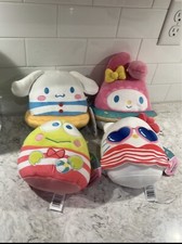 Sanrio Squishmallow Lot New W/tagsHello Kitty My Melody Cinnamoroll Keroppi.