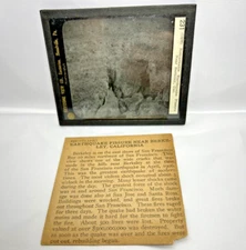 Antique Magic Lantern Earthquake Fissure Berkeley CA Keystone Viewing Co 231