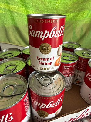 Campbell's Condensed Cream of Shrimp Soup (2 cans) Soup  EX:12/26