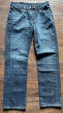Men's Levis 550 Red Tab Jeans 31 x 32 Relaxed Fit Dark Blue Denim Jeans - Used