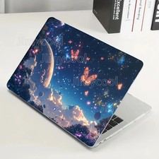 2 Pieces of Material Fantasy Night Designed Laptop Scratch Resistant Laptop Case
