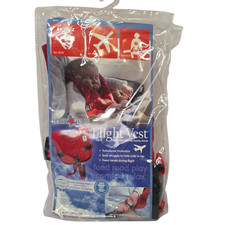 Baby B  Air Flight Vest Red Size Large Toddler In-Flight Safety Harness Open pkg