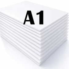 A1 White Foamboard – 5mm Thick x 10 Sheets (594mm x 841mm) – Lightweight Mountin