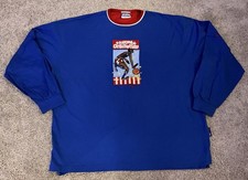 VTG Platinum Fubu T-Shirt Men  s Sz XXL Blue Harlem Globetrotters Y2K  Rare  