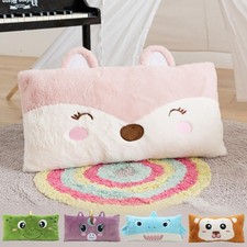 Stuffed Animal Lumbar Pillow, Super Soft Plush Cuddle Throw Pillow for , Cute...