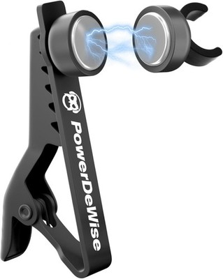 PowerDeWise Magnetischer Lavalier-Mikrofonclip, 6 mm drehbar, einzigartiger