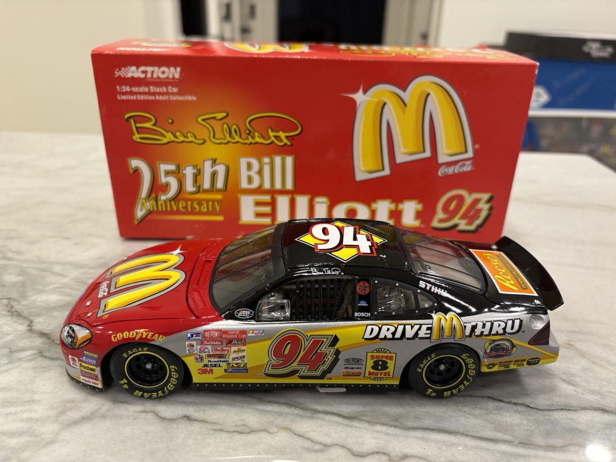 Bill Elliott 2000 McDonald's 25th Anniversary Nascar 1/24 Diecast