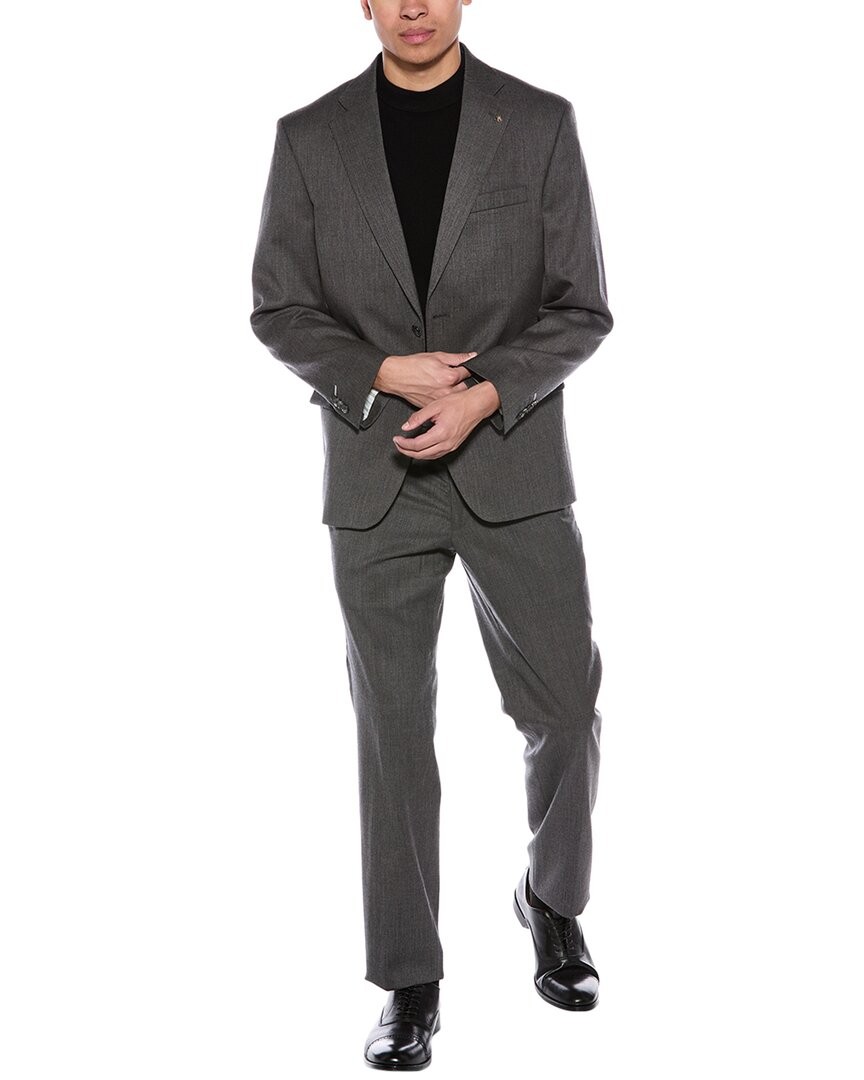 Шерстяной костюм современного покроя Scotch - Soda 2шт Мужской серый 40Р 42690₽