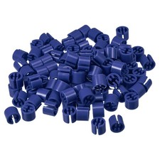 100pcs Clothes Hanger Marker Blank Fit 3.5mm Rod Garment Coding Dense Blue