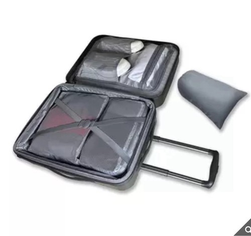 American Tourister Tranquil Hardside 3-Piece 28" 24" 20" Luggage Set in Gray - Picture 6 of 6