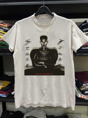 Grace Jones' 'Warm Leatherette' Turns 45  T Shirt White All Size Gift Fan HH427