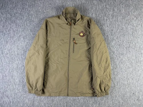 Indian Motorcycle Riders Group Jacket Outdoor Waterproof Size XL Beige Vintage image 10