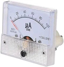 DC 0-100Ua Analog Current Panel 85C1 Amp Ammeter Gauge Meter 2.5 Accuracy for Au
