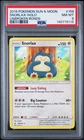 Pokemon 2019 SM Unbroken Bonds Snorlax Reverse Holo Card #158/214 PSA 8 NM-MT
