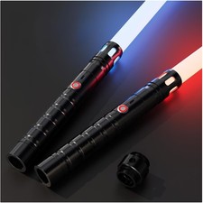 Rechargeable Dual Blade Lightsaber with 20 Colors  4 Sound Modes - Gift Ideal