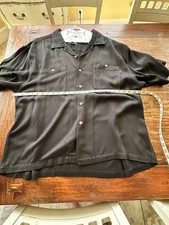 Tommy Bahama Black Cigar Club  No Itch  Embroidered Shirt XL