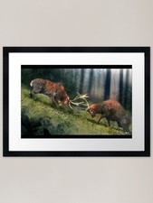 Listing image for Heated Debate Framed Art Print Framed Wall Art Poster Canvas Print Picture