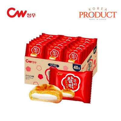 CW Glutinouse Rice Cake Cookie Original 21.5g x 40 Chal-tteok Cookie Mochi