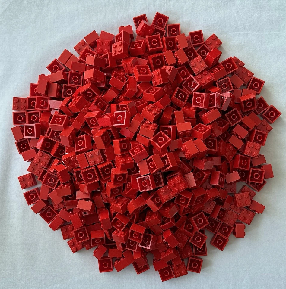 LEGO® 50x Steine Basic Brick 1x1- 3003 - Grundsteine Rot - Bild 3 von 3