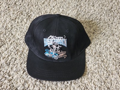Harley Davidson Motorcycles CHICAGO Hat Baseball Cap Black Gangster NEW Vintage