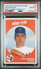 147404487 Nolan Ryan 1989 Baseball Card Magazine #45 Repli-Cards PSA 10