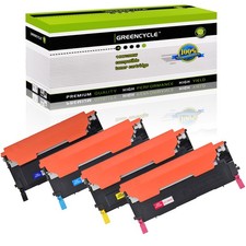 4 Pack BCMY CLT-406S 406S Toner fit for Samsung SL-C410 C412W C413w C460W C460FW