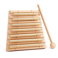 7 Tone Hand Chime Bell Sound Healing Instrument For Yoga Meditation Chakra Re...