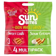 Walkers Sunbites 100% Whole Grain Crisps, Sweet Chilli and Sour Cream Variety M