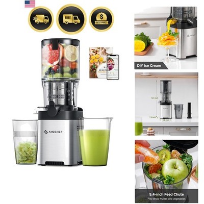 Cold Press Juicer, 5.4'' Juicer Machines with Large Feed Chute for Whole Fruit...
