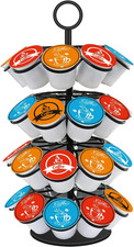 Organizador de soporte de carrusel para cápsulas de café K-Cup 36 cápsulas 7,3 x 7,3 x 14,3" giratorio