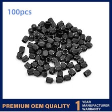 100x Black Plastic Tire Valve Air Dust Cover Stem Caps -wheel Car Truck Bike 100x Black Plastic Tire Valve Air Dust Cover Stem Caps -wheel Car Truck Bike