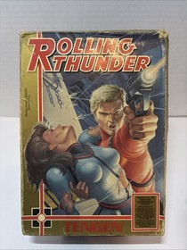 Rolling Thunder (Nintendo NES 1989 Tengen) Cartridge & Box No Manual Tested
