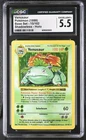 CGC 5.5 Venusaur 15/102 Shadowless Holo Base Set Pokémon Card