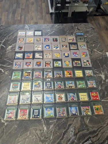 LOT OF 67 Nintendo Gameboy And  Gameboy Color Video Game Cartridges
