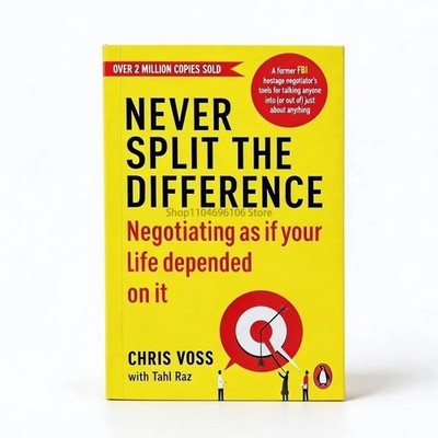 Never Split the Difference By Chris Voss Brand New Paperback - Free Shipping USA
