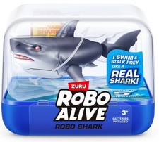 Robo Shark DARK GREY Robotic Pet Figure Water Activated Swimming Shark
