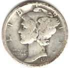 1920 D MERCURY DIME in GOOD condition ~ PLEASE SEE THE SCAN   .stk g-80