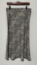 Rachel Zoe Elegant Snakeskin Print Women's long maxi Skirt size 6 Medium snake