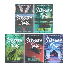 Stephen King Classic Collection 5 Book Set Misery, Sematary, Bleeds, Institute