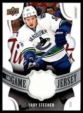 2018-19 Upper Deck UD Game Jersey Patches Troy Stecher Vancouver Canucks #GJ-TS