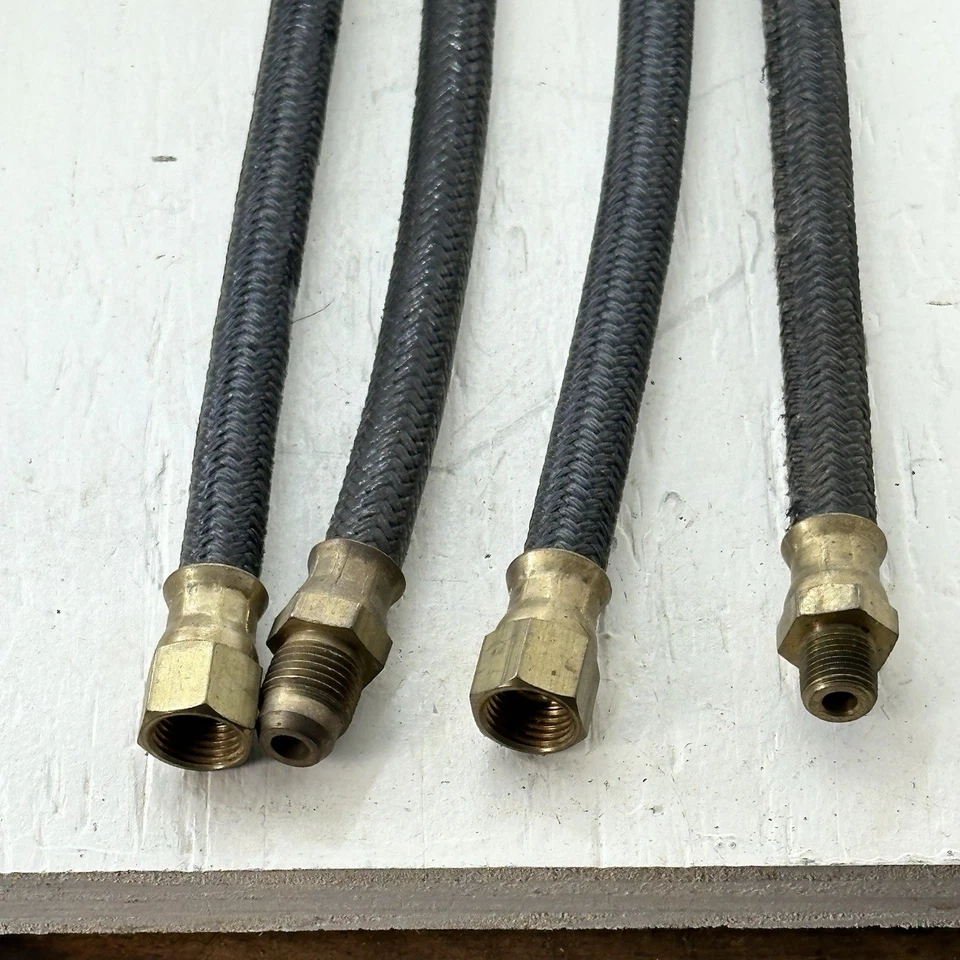 Lot Of 4 OEM 1951-1962 Ford Mercury FUEL LINE To FUEL PUMP FLEXIBLE FUEL HOSE - Image 4 of 4