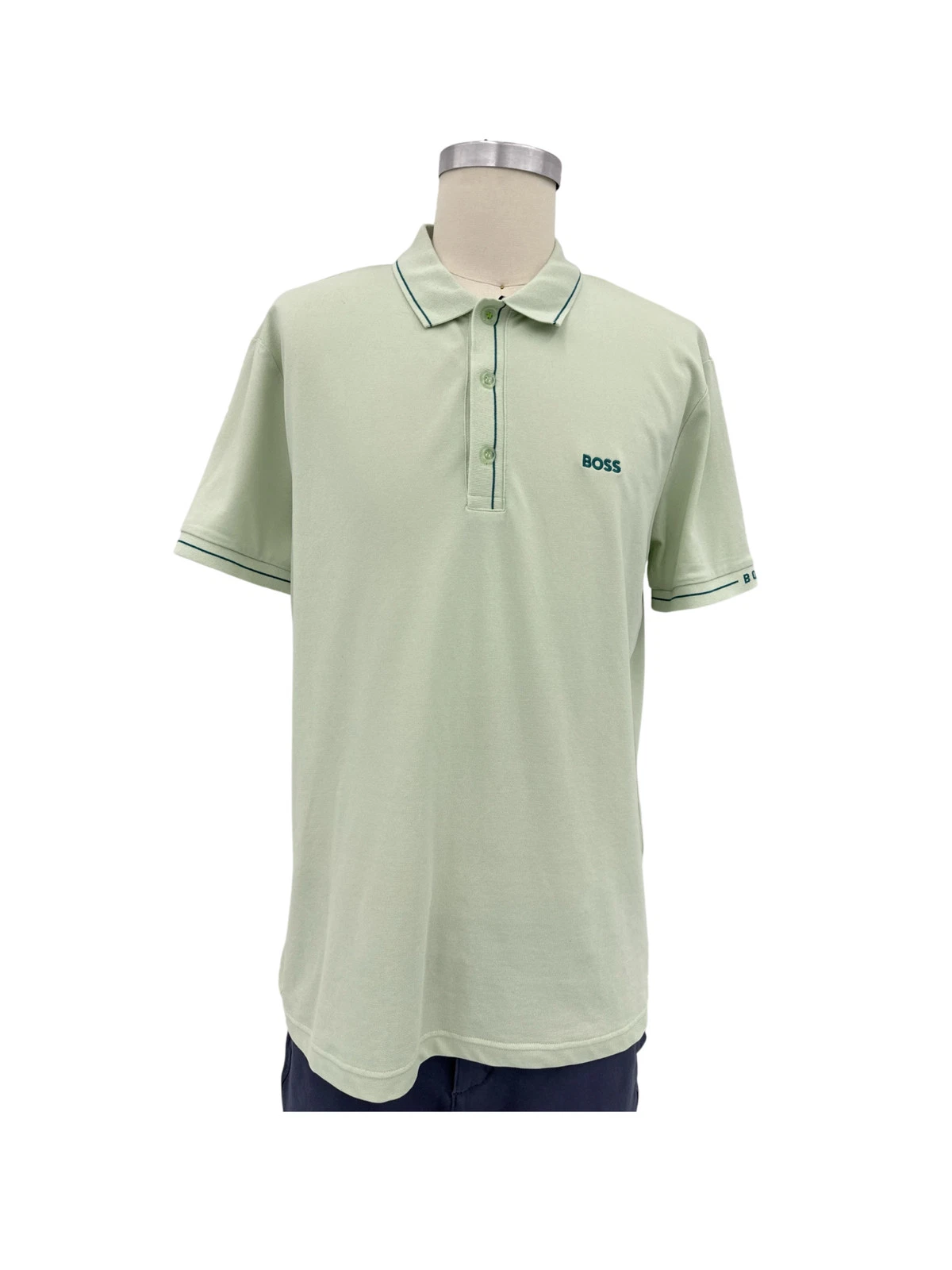Men Tops Polos Boss polo light green polo shirt large
Opens in a new window or tab
