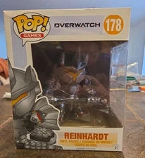Funko Pop Games Overwatch  Reinhardt 6" #178 Vinyl Figure New In Box Blizzcon